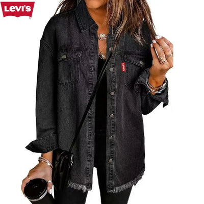 LV’s™ Damen Denim Shacket