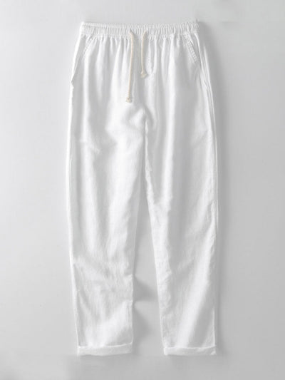 Linen Rayon Blend Pocket Utility Shirt & Straight Leg Linen Pants