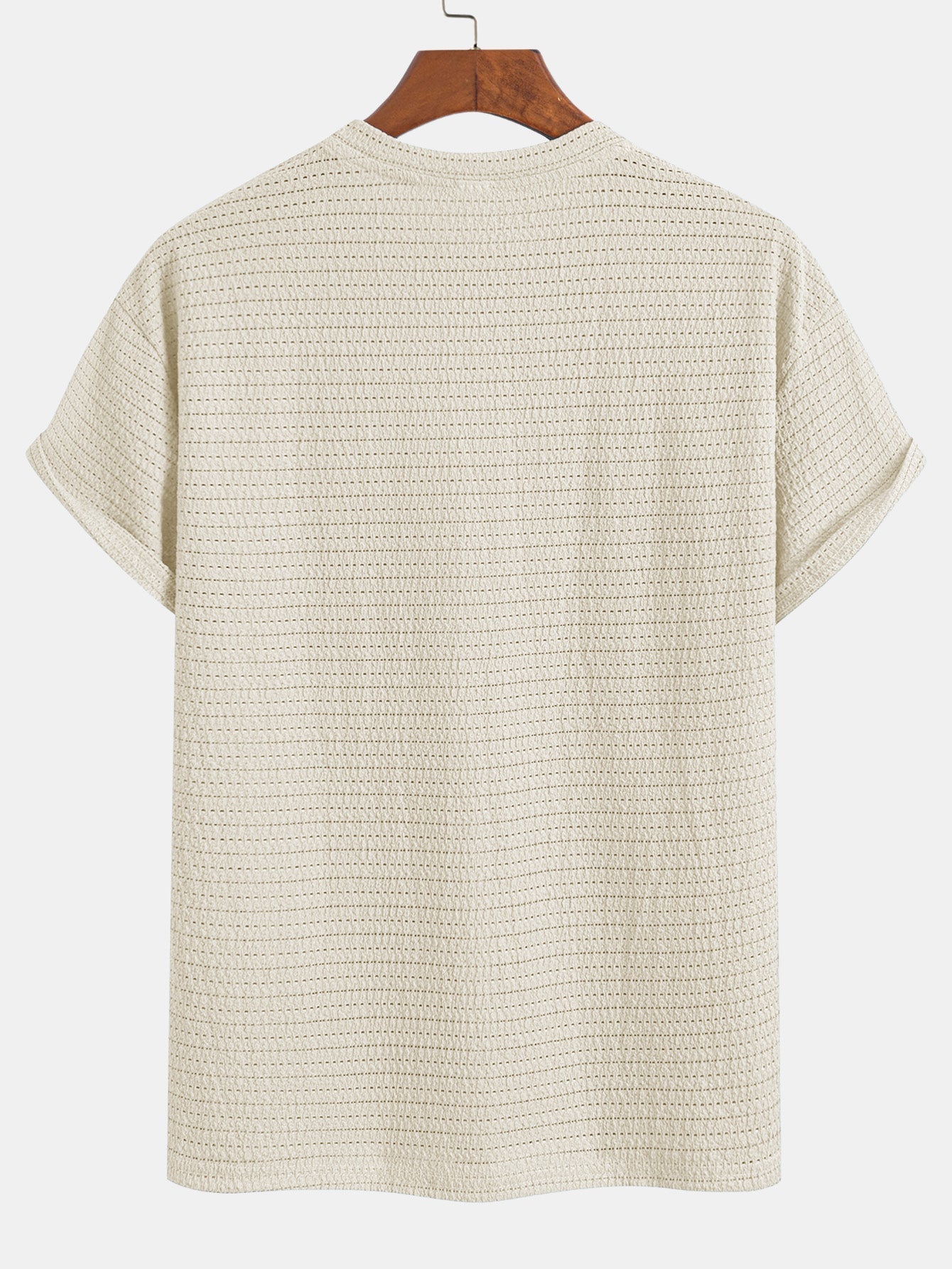 Relax Fit Striped Textured T-Shirt
