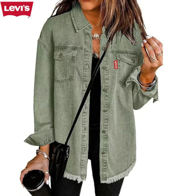 LV’s™ Damen Denim Shacket