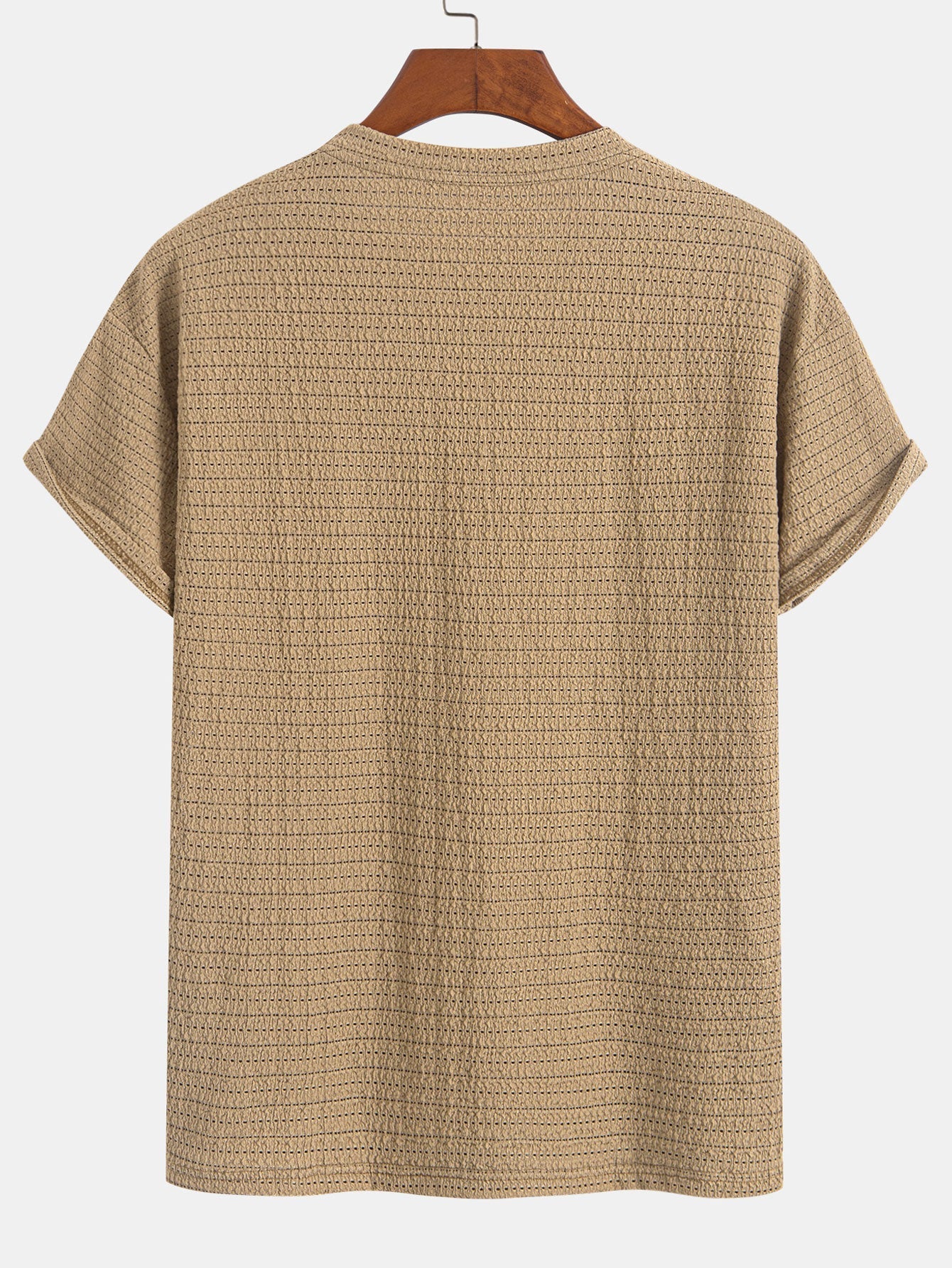 Relax Fit Striped Textured T-Shirt
