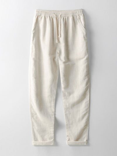 Linen Rayon Blend Pocket Utility Shirt & Straight Leg Linen Pants
