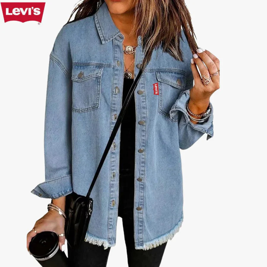 LV’s™ Damen Denim Shacket