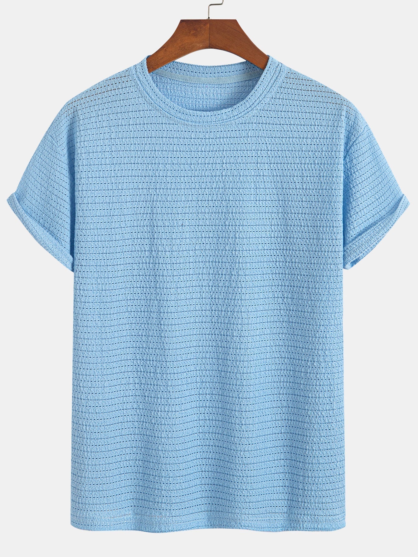 Relax Fit Striped Textured T-Shirt