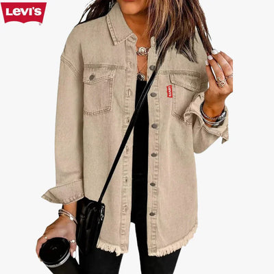 LV’s™ Damen Denim Shacket