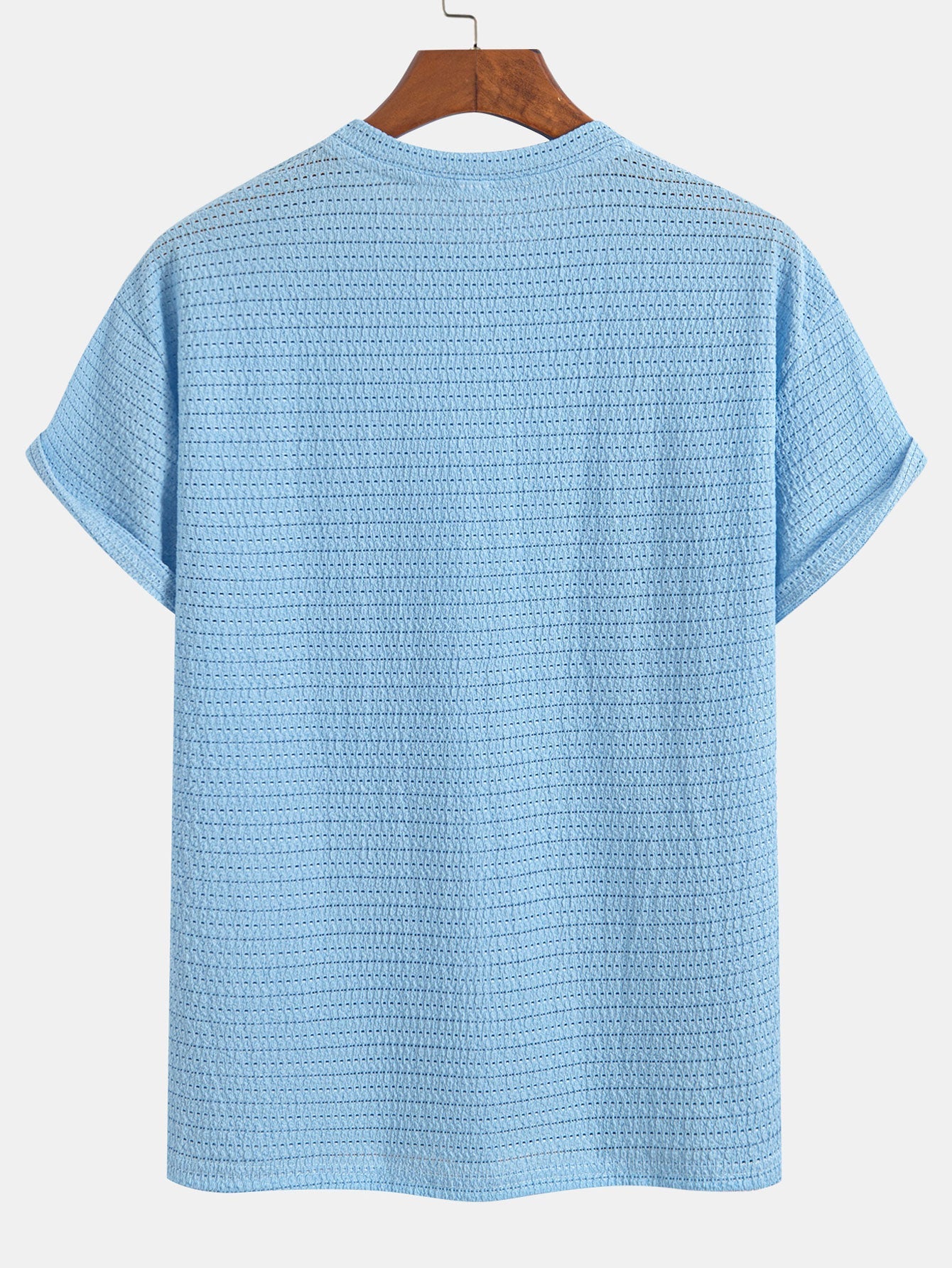 Relax Fit Striped Textured T-Shirt
