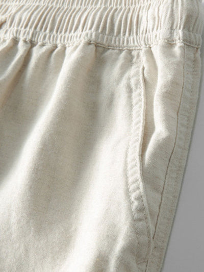 Linen Rayon Blend Pocket Utility Shirt & Straight Leg Linen Pants